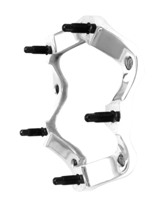 Wheel Spacer, Wide 5, 2in. Offset, Triangulated Design, Course Studs, Aluminum, Natural, Each. - WIL270-2189C