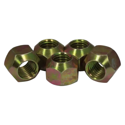Lug Nut, 5/8-11 in Thread, 1 in Hex Head, Single 45 Degree Seat, Open End, Steel, Zinc Oxide, Each - PPM1200SS