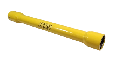 Lug Nut Socket, Pit Socket, Spring Loaded, 1/2 in Drive, 12 in Long, Steel, Yellow Powder Coat, 1 in Lug Nuts, Each - PPM1200-LNS