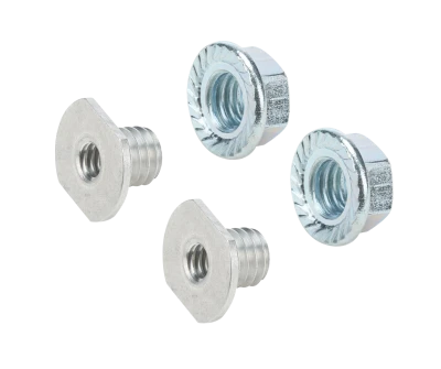 Threaded Nut Insert, 1/4-20 in ID, 3/8 in OD, Aluminum 10 pk - PPMZ-218S