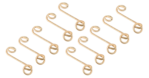 Quick Turn Fastener Spring, 1-3/8 in Long, 0.375 in Reach, Set of 10
