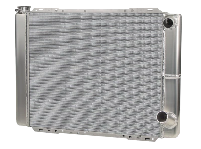 Radiator, 27.5 in W x 19 in H x 3 in D, Universal Passenger Side Inlet, Passenger Side Outlet, Aluminum, Natural, Each - AFC-80101NDP-U