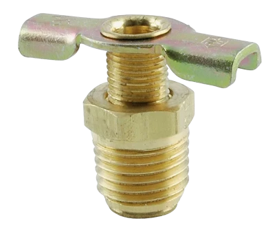 Petcock, 1/4 in NPT Thread, Brass, Each - PPM99030