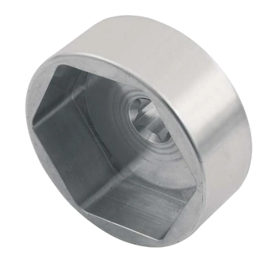 Spindle Nut Socket, 1/2 in Drive, Aluminum, Clear Anodized, 2-5/8 in Spindle Nuts, 1 Ton W5 Hub - PPM1210-10114