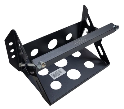 Battery Tray, 11 in Length x 7 in Wide, Hardware Included, Steel, Flat Black, Kit - PPM57-100FB