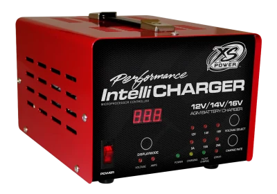 Battery Charger, IntelliCharger, AGM, 12V / 16V, 5 amps / 15 amps / 25 amps, Digital Indicator Lights, 3 Step Charging Program, Each. - XS-1005