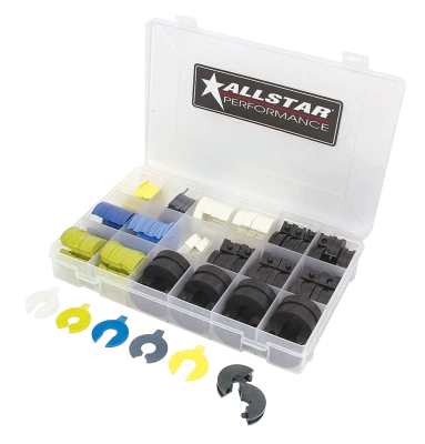 14mm Shock Shim Kit, Deluxe, Various Styles / Thicknesses, Plastic, Various Colors, Kit. - ALL64404