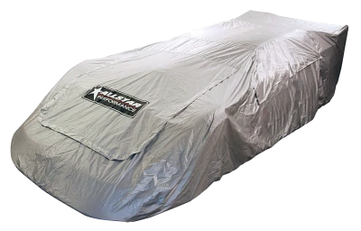 Car Cover, Soft Liner, Zippered Access Panels, Heat Reflective, Cloth, Silver, Dirt Late Model - ALL23302