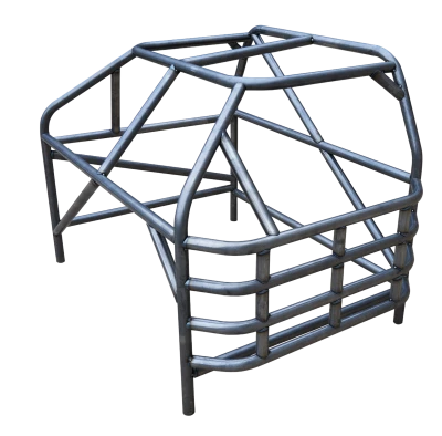 Full Roll Cage Kit, Deluxe, 4-Point, Weld-On, 1.75 in Diameter, 0.095 in Wall, Steel, Natural, Crown Vic, Kit. (Does not come with seat bracket ALL22126.) - ALL22095