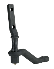 Idler Arm, Adjustable, 1.500 in/ft Taper, Forged Steel, Black Paint, 1978-88 GM Metric Cars, Each.