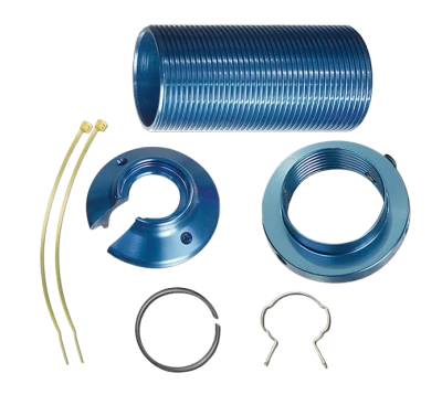 Coil-Over Kit Steel Body. AFCO coil-over kit for 10 & 14 series, steel shock. Kit is for 5" coil springs to us in place of 2 5/8" springs. Kit come complete, with 7" sleeve, spring seat, adjuster nut, diaper pin, and snap ring. Coil-over sleeve minimum... - AFC-20125A-7K