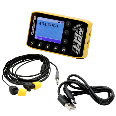 Radio Receiver, Nitro Bee Xtreme, LCD Screen, Headphones / Charging Cord Included, Plastic, Yellow, Each - RGR-NITROBEEX