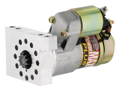 Starter, PowerMAX Plus, 6.1:1 Gear Reduction, Natural, 153 / 168 Tooth Flywheel, Straight Mount, Chevy V8, Each - PWM9100