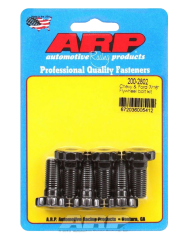 Flywheel Bolt Kit, Pro Series, 7/16-20in. Thread, 1.000in. Long, 12 Point Head, Chromoly, Black Oxide, 2-Piece Seal, GM V6 / V8, Set of 6.