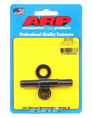 Oil Pump Stud, 12 Point Nuts, Chromoly, Black Oxide, Small Block Chevy, Each. - ARP230-7002