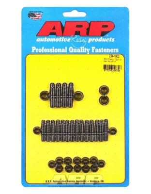 Oil Pan Stud, 12 Point Nuts, 2-Piece Cork Gasket, Chromoly, Black Oxide, Small Block Chevy, Kit. - ARP234-1902