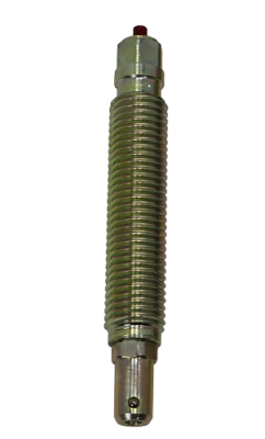 4in. Jack Bolt with Lock Pin, 1-8 Thread, End of Pin Is 5/8in., Steel, Each. - BSB7454