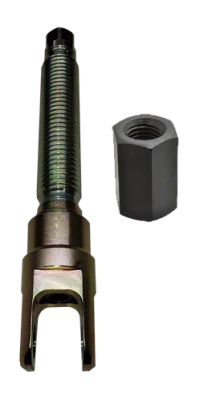 6in. Clevis Jack Bolt, 1-8 Thread, Comes with Bushing, 9in. From Center Hole to Top of Thread, Steel, Each. - BSB7472