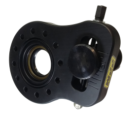 Pinion Mount, Single Sided, Threaded Adjuster, Aluminum, Black, Each.
