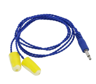 Earpiece, AlphaBud, 20 in Cord, 1/8 in Input Jack, Foam, Yellow, Each - RGR-ALPHABUDSS