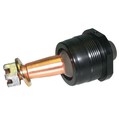 Ball Joint, Precision, Take-A-Part, Greasable, Lower, Screw-In, 2.000 in/ft Taper, 3.57 in Stud, 5/8-18 in Thread, Hardware Included, Aluminum Cap, Black Anodized, Each - HOW22410