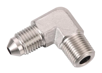 Brake Caliper Fitting-03 MALE to 1/8" PIPE 90° ADAPTOR, STEEL - PPMCALFIT3-90