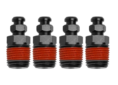 Bleeder Screws, 1/8 in NPT, Brass, Natural, Set of 4. - WIL220-0627