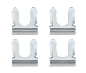 Brake Line Clip, Steel, Zinc Oxide, Clip-In Brake Line Fittings, Set of 4