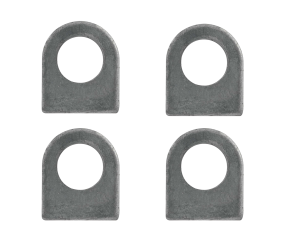 Brake Line Tab, Weld-On, 5/8 in Mounting Hole, 0.125 in Thick, Steel, Natural, Set of 4