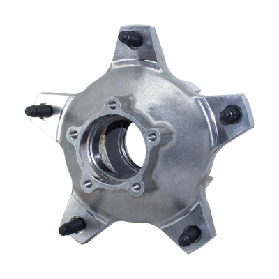 Wide 5 Wheel Hub, Rear, 5 Bolt, Includes Races, and Standard Studs, Aluminum, Natural Finish, Each. (Uses WIL270-6732 Drive Flange.) - WIN6606-X5