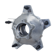 Wide 5 Wheel Hub, Rear, 5 Bolt, Includes Races, and Standard Studs, Aluminum, Natural Finish, Each. (Uses WIL270-6732 Drive Flange.)