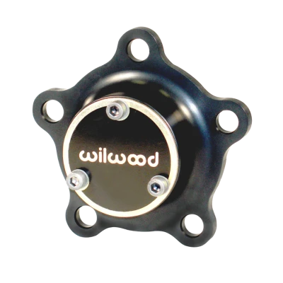 Drive Flange, Starlite 55, 5 x 3.980 in Bolt Pattern, 24 Spline, Aluminum, Black Anodized, Wilwood Wide 5 Hub, Each - WIL270-6732