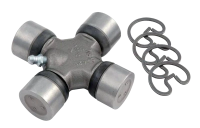 Universal Joint, 1310 Series, 3-1/4 in Across, 1-1/16 in Cap, Greasable, Clips Included, Steel, Natural, Each - PPM1-0153