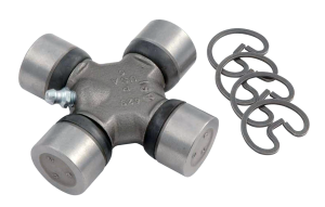 Universal Joint, 1310 Series, 3-1/4 in Across, 1-1/16 in Cap, Greasable, Clips Included, Steel, Natural, Each