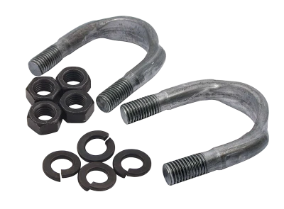 Universal Joint U-Bolt, Nuts / Washers Included, Steel, Natural, 1310 Series Yoke, 3-1/4 wide X 1-1/16 cap, KIT - PPMUBK-10