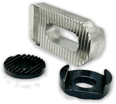 Spindle Ackerman Adjuster. Serrated Bung & Slide Bushing Included. - SWE701-100-101