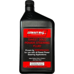 Power Steering Fluid, Sweet Gold, Synthetic, 1 qt Bottle, Each