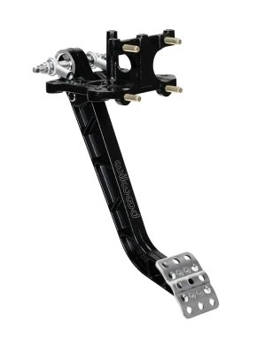 Pedal Assembly, Tru-Bar, Brake, 6.25 to 1 Ratio, 11.88 in Long, Reverse Swing Mount, Aluminum, Black Paint, Each - WIL340-15077