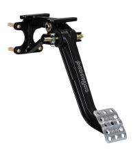 Brake Pedal Assembly, 7 to 1 Ratio, 12.11 in Long, Dual Master Cylinder, Forward Swing Mount, Aluminum, Black Paint, Each.