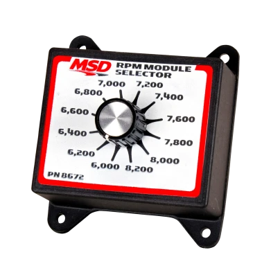 RPM Module Selector, 6000-8200 RPM, Dial Selector, 200 RPM Increments, MSD Ignition Boxes, Each - MSD8672