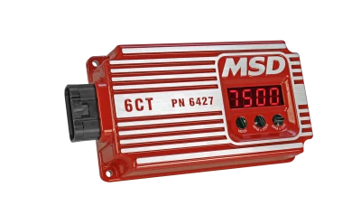Ignition Box, 6CT, Digital, CD Ignition, Multi-Spark, 45000V, Rev Limiter, Red, Each  REV Rule - MSD6427