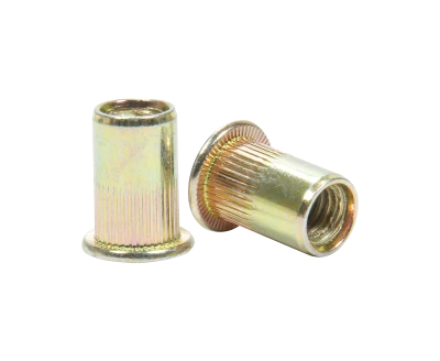 Threaded Inserts, 1/4-20in. Thread, 13/32in. Pilot Hole Size, 0.165in. Max Grip Range, 0.580in. Body Length Before Compresses, Steel, 10pk. - PPMZ-219S