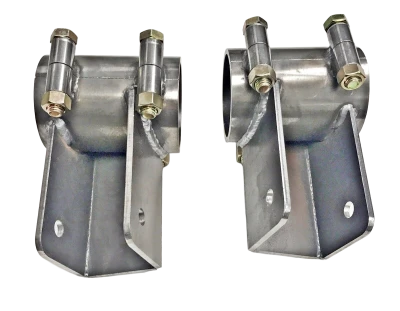 Bolt On Metric Lower Rear End Mount, 2.75in. From Bottom of Tube to Center of Hole, Steel, Pair. - PEM-HMBLB-ON