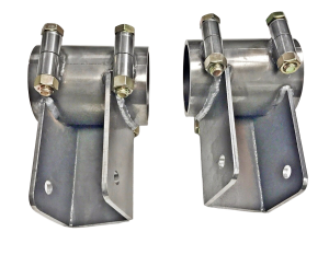 Bolt On Metric Lower Rear End Mount, 2.75in. From Bottom of Tube to Center of Hole, Steel, Pair.