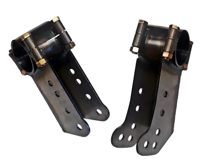 Bolt On Multi Hole Metric Lower Rear End Mount, Hardware Included, 3in. Tube, 5 Mounting Holes, 3/16in. Steel, Pair. - PEM-HMBLBON-MULTI