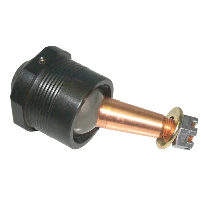 Ball Joint, Precision, Take-A-Part, Greasable, Upper, Screw-In, Standard Length, Low Friction, 1.500in/ft. Taper, 3.34in. Stud, 1/2-20in. Thread, Hardware Included, Aluminum Cap, Black Anodized, Each. (Fits All Late Models) - HOW-22320