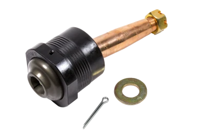 Ball Joint, Precision, Take-A-Part, Greasable, Upper, Screw-In, 1in. Longer, Low Friction, 1.500in/ft. Taper, 4.34in. Stud, 1/2-20in. Thread, Hardware Included, Aluminum Cap, Black Anodized, Each. (Fits All Late Models) - HOW-2232012