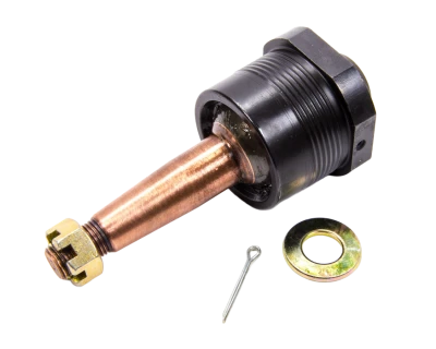 Ball Joint, Precision, Take-A-Part, Greasable, Upper, Screw-In, 1/2in. Longer, Low Friction, 1.500in/ft. Taper, 3.84in. Stud, 1/2-20in. Thread, Hardware Included, Aluminum Cap, Black Anodized, Each. (Fits All Late Models) - HOW-22320V