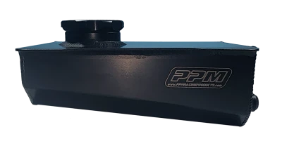 Tank, Rear End, 10 AN outlet, O ring Lid, Aluminum, Black Anodized, Each - PPM02011