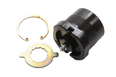 Ball Joint Housing, Extreme Duty, Greasable, Upper, Screw-In, 1.437 in Ball, Aluminum Cap, Steel, Black Oxide, Each.(Used For HOW-22320X Style Upper Ball Joint and Used for Lightning Mod LCA.) - HOW-22329X